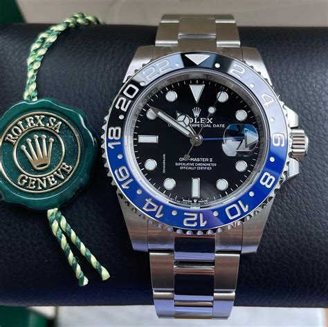 rolex gmt2 batman|Rolex Batman gmt for sale.